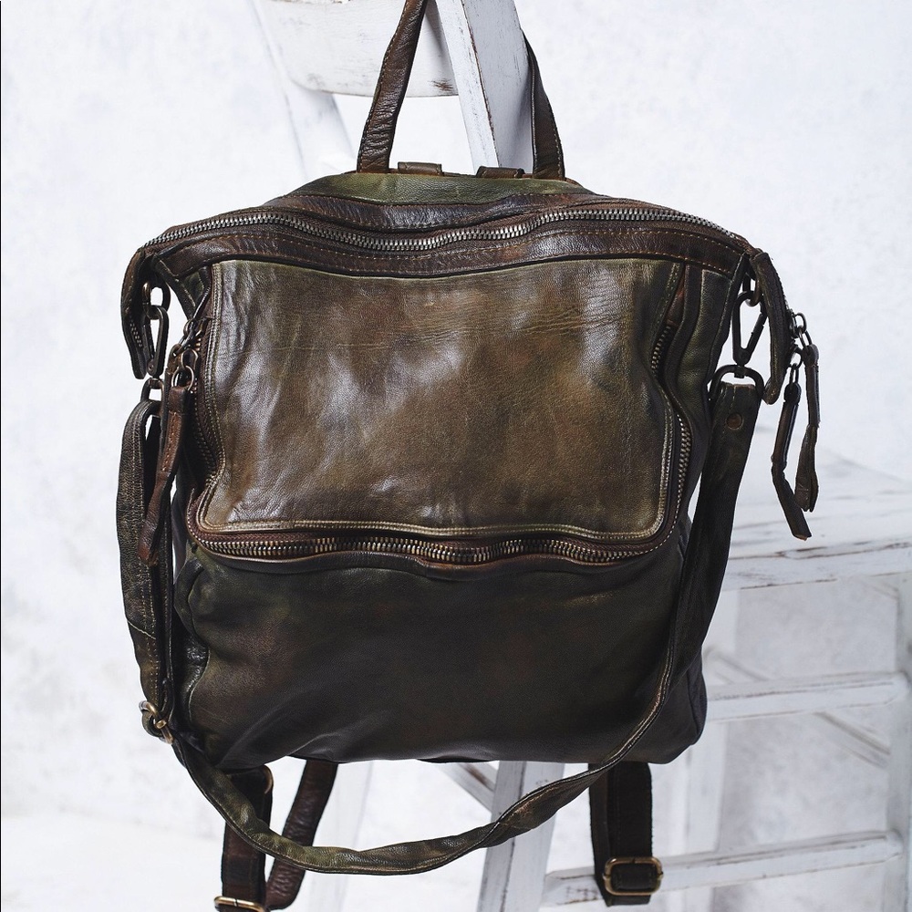 Free People “Loved Leather Messenger” Bag
Brown